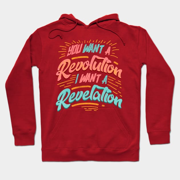 revolution and revelation Hoodie by hunterturin